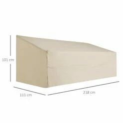 Outsunny Waterproof 3 Seat Bench Furniture Cover - Beige -OUTSUNNY Shop 1624031884 96565100 637de5fc 117b 4962 b466 1c3b770bf7de