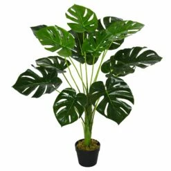 OUTSUNNY Artificial Monstera Plant Tree With Pot 85cm