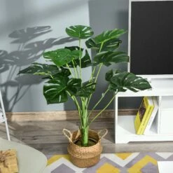 OUTSUNNY Artificial Monstera Plant Tree With Pot 85cm -OUTSUNNY Shop 1624032047 22831400 d0bc05c0 6463 4044 9005 463ff5497114