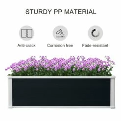 Outsunny Raised Garden Bed Planter - 100 X 80 Cm -OUTSUNNY Shop 1624269819 81843800