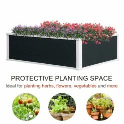 Outsunny Raised Garden Bed Planter - 100 X 80 Cm -OUTSUNNY Shop 1624269834 71284800
