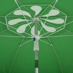 Oasis 1.9 M Beach Umbrella Parasol With Ajustable Angle And Carry Bag - Green -OUTSUNNY Shop 1624274827 62513400