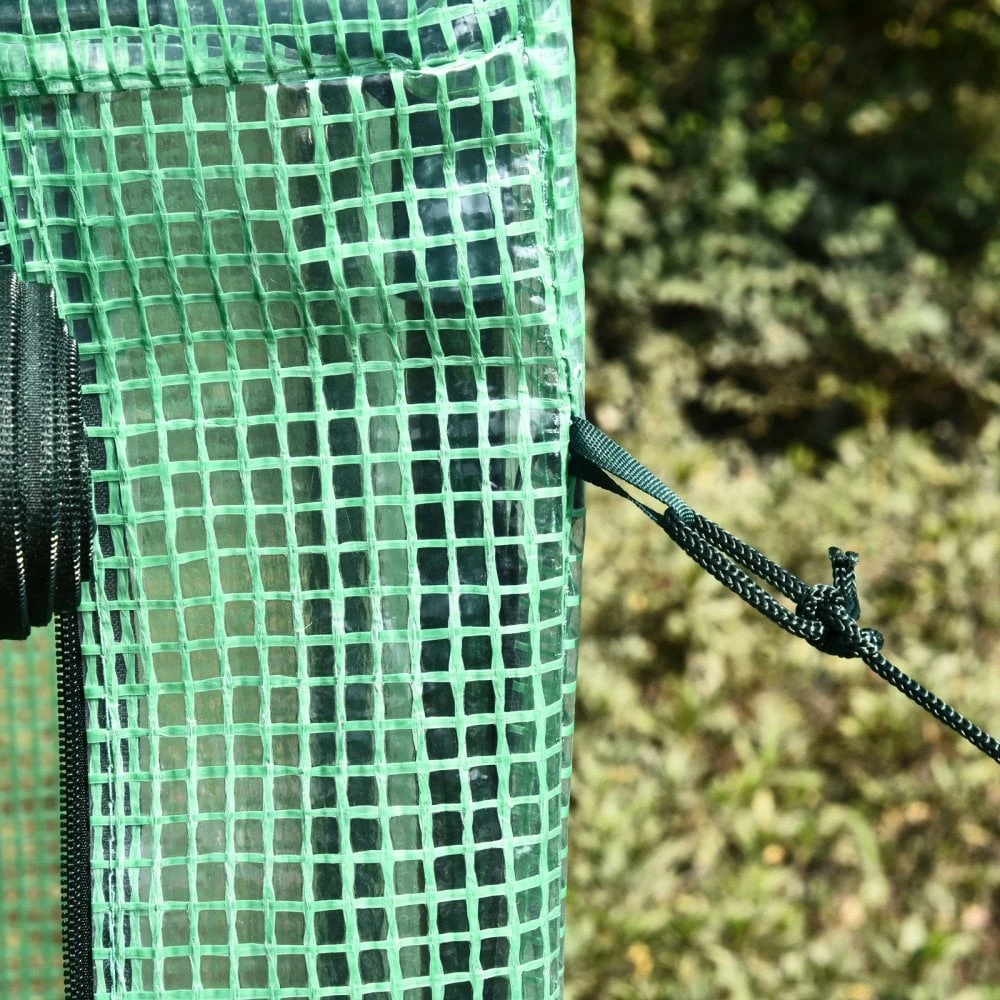 Steel Frame Mesh Cover Greenhouse - Green 6 Steel Frame Mesh Cover Greenhouse - Green - Image 4