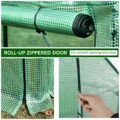 Steel Frame Mesh Cover Greenhouse - Green 15 Steel Frame Mesh Cover Greenhouse - Green -OUTSUNNY Shop 1624274857 75074900