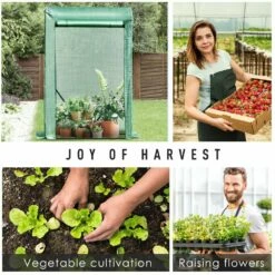 Steel Frame Mesh Cover Greenhouse - Green 17 Steel Frame Mesh Cover Greenhouse - Green -OUTSUNNY Shop 1624274862 45248200