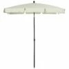 Oasis Rectangular Patio Umbrella Parasol With Tilt - Cream -OUTSUNNY Shop 1624274927 43824500