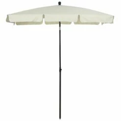 Oasis Rectangular Patio Umbrella Parasol With Tilt - Cream