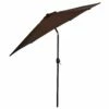 Outsunny Adjustable Tilt Crank Garden Parasol 2.7 M - Coffee -OUTSUNNY Shop 1624275013 30332400