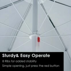 Oasis 2.2 M Outdoor Fishing Parasol Umbrella With Side Panel - Dark Green -OUTSUNNY Shop 1624275238 88192600