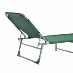 Outsunny Portable Adjustable Lounger,Oxford Cloth-Green -OUTSUNNY Shop 1645297835 52930000