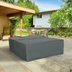 Outsunny Outdoor & Garden Furniture Rectangular Dining Set Cover Water UV Resistant Protection Oxford Fabric - Grey -OUTSUNNY Shop 1645423852 04541400