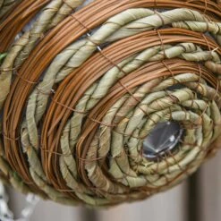 HOMCOM Pack Of 2 Artificial Lisianthus Flowers Hanging Planter With Basket For Indoor Outdoor Decoration Home Garden -OUTSUNNY Shop 1645425344 13266300