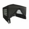Silver & Stone Outdoor Pop Up Garden Gazebo 3x3m - Black -OUTSUNNY Shop 1692983 Pop up Gazebo with 4 Side Walls Colour Black