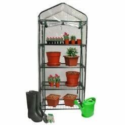 Kingfisher Greenhouse 4 Tier 130 X 50 X 45cm