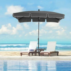 Outsunny Tilt Parasol 2m X 1/3m - Grey -OUTSUNNY Shop 1Al2cd17dc4421195 jpg