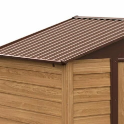 Outsunny Outdooor Storage Shed Wooden Effect Galvanised Steel 7.7ft X 6.4ft -OUTSUNNY Shop 1BN3d618450e7e872 jpg