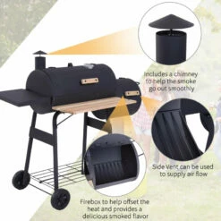 Outsunny Portable Charcoal BBQ Grill 18 Outsunny Portable Charcoal BBQ Grill -OUTSUNNY Shop 1NFb10188fbaaeafe jpg