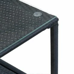 Outsunny Rattan Rocking Chair Set - Black -OUTSUNNY Shop 1Tb26d17dc18a3d33