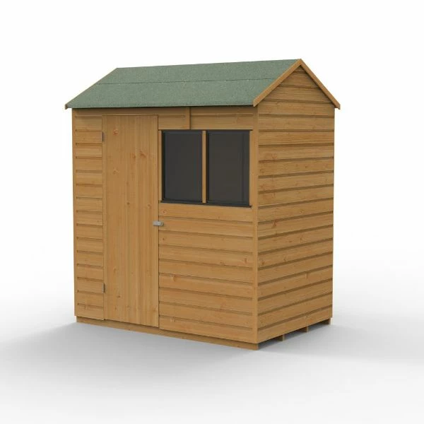 Forest Garden Shiplap Dip Treated 6x4 Reverse Apex Shed 3 Forest Garden Shiplap Dip Treated 6x4 Reverse Apex Shed