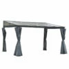 Outsunny Outdoor Lean To Pergola Gazebo 4 X 3m - Grey -OUTSUNNY Shop 1exdaa17f62ef8c92 jpg