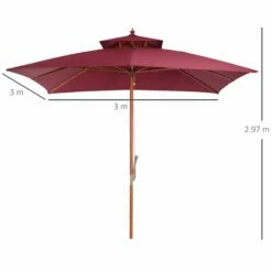 Outsunny Patio Umbrella -OUTSUNNY Shop 2HM33617dc2c1866a