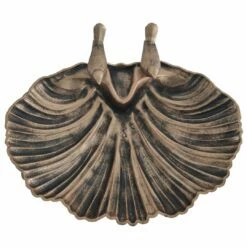 Silver & Stone Outdoor Bird Bath Clam Style 80cm - Bronze Effect -OUTSUNNY Shop 2 5df65d69 4919 4a5b a5d8 6bd1376c24c1