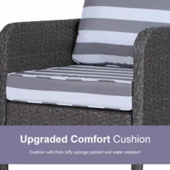 Outsunny Outdoor Rattan 2 Seater With Footstools - Dark Grey -OUTSUNNY Shop 2js88c17eecc299ca jpg