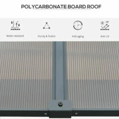 Outsunny Outdoor Lean To Pergola Gazebo 4 X 3m - Grey -OUTSUNNY Shop 33ka0917f62ef8c92 jpg