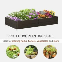 Outsunny Plastic Planter 6 Panels Raised Garden Bed -OUTSUNNY Shop 399a0917edc657cb5 63f4370c 54ca 45a5 9318 977c879cdc9b