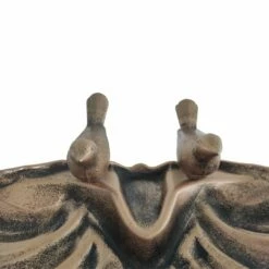 Silver & Stone Outdoor Bird Bath Clam Style 80cm - Bronze Effect -OUTSUNNY Shop 3 26591b84 e9bd 460a 810e 533520ddd838