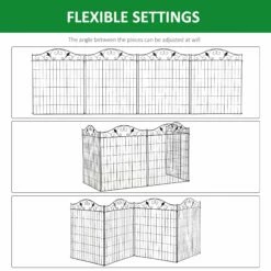 Outsunny Garden Decorative Fence Panels 44in X 12ft 14 Outsunny Garden Decorative Fence Panels 44in X 12ft -OUTSUNNY Shop 3xze2317dc28a933e df559931 c017 455e 8a07 f60edf99da4c