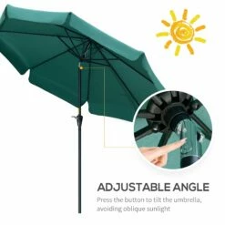 Outsunny Patio Umbrella Green -OUTSUNNY Shop 4 1 69d3fc98 81ed 4e2b b006 de7b204800d2