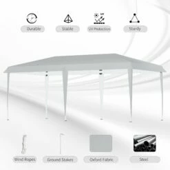 Outsunny Foldable Gazebo -OUTSUNNY Shop 4 3 950f2d29 5c3e 47c3 9254 76c4e53ea539