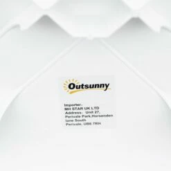 Outsunny Patio End Table - White -OUTSUNNY Shop 4 4 c99b23a2 ea1b 4fc2 9b4f fe48bee3b99c