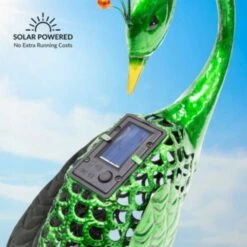 GardenKraft Solar Metal Peacock 56cm -OUTSUNNY Shop 4927785 4
