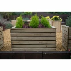 Forest Garden Linear Planter - Double 44cm(h) X 80cm(w) X 40cm(d) -OUTSUNNY Shop 4937456 3