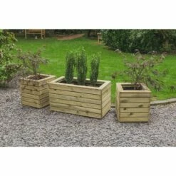 Forest Garden Linear Planter - Double 44cm(h) X 80cm(w) X 40cm(d) -OUTSUNNY Shop 4937456 6