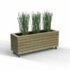 Forest Garden Linear Planter - Long With Wheels 49.6cm(h) X 120cm(w) X 40cm(d) -OUTSUNNY Shop 4937463 2