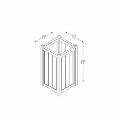 Forest Garden Slender Planter - Small 75cm(h) X 40cm(w) X 40cm(d) -OUTSUNNY Shop 4937500 7