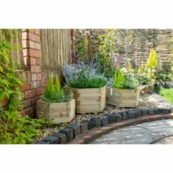 Forest Garden York Hexagonal Planter - Set Of 3 7 Forest Garden York Hexagonal Planter - Set Of 3 -OUTSUNNY Shop 4937517 1