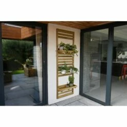 Forest Garden Slatted Wall Planter Trellis 2 Shelf 180cm(h) X 60cm(w) X 3.5cm(d) -OUTSUNNY Shop 4937654 1