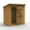 Forest Garden Shiplap Treated 6x4 Pent Shed - No Window -OUTSUNNY Shop 4937807 1