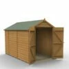 Forest Garden Shiplap Dip Treated 6x10 Apex Shed - No Window, Double Door -OUTSUNNY Shop 4937814 1