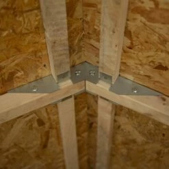 Forest Garden Shiplap Dip Treated 6x10 Apex Shed - No Window, Double Door -OUTSUNNY Shop 4937814 9