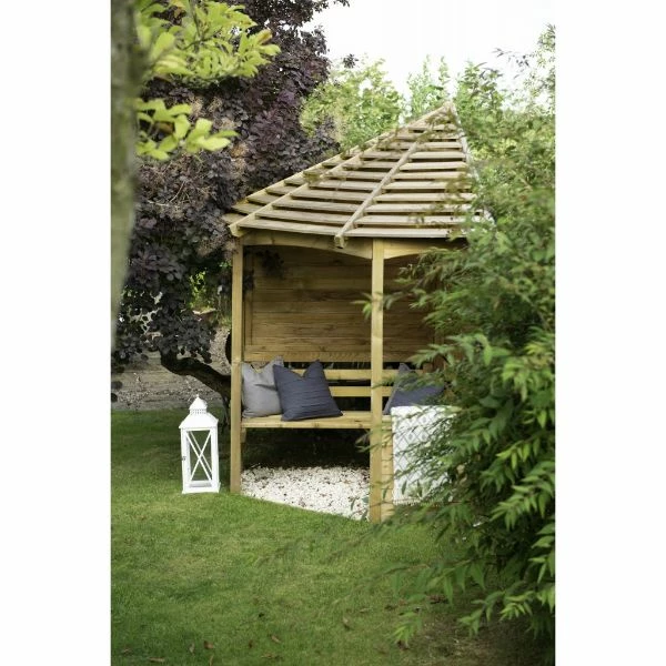 Forest Garden Venetian Corner Arbour 11 Forest Garden Venetian Corner Arbour - Image 9