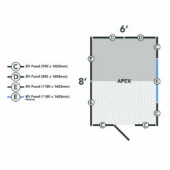 Forest Garden Shiplap Dip Treated 8x6 Apex Shed -OUTSUNNY Shop 4937890 5