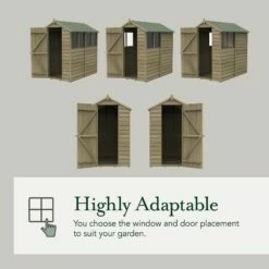 Forest Garden Overlap Pressure Treated 10x15 Apex Shed - Double Door 17 Forest Garden Overlap Pressure Treated 10x15 Apex Shed - Double Door -OUTSUNNY Shop 4937951 6
