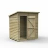 Forest Garden Overlap Pressure Treated 6x4 Pent Shed - No Window -OUTSUNNY Shop 4937999 1