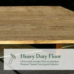 Forest Garden Overlap Pressure Treated 6x4 Pent Shed - No Window -OUTSUNNY Shop 4937999 9