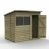 Forest Garden Overlap Pressure Treated 7x5 Pent Shed -OUTSUNNY Shop 4938002 2
